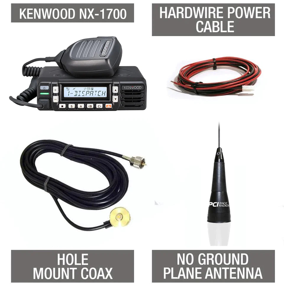 KENWOOD NX-1700 CHASE RADIO PACKAGE