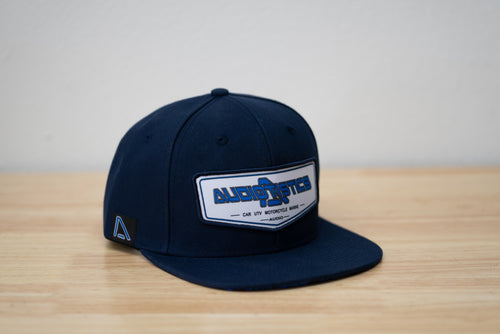 Audiotistics Navy snapback hat