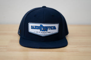 Audiotistics Navy snapback hat