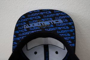 Audiotistics Black snapback hat